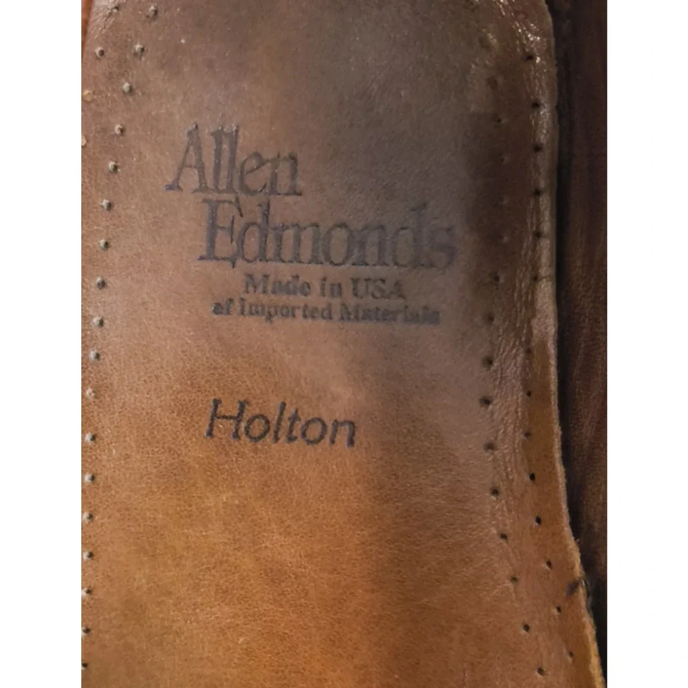 Allen Edmonds Holton Loafers Men's 10D Brown Leather Business Casual #W5237